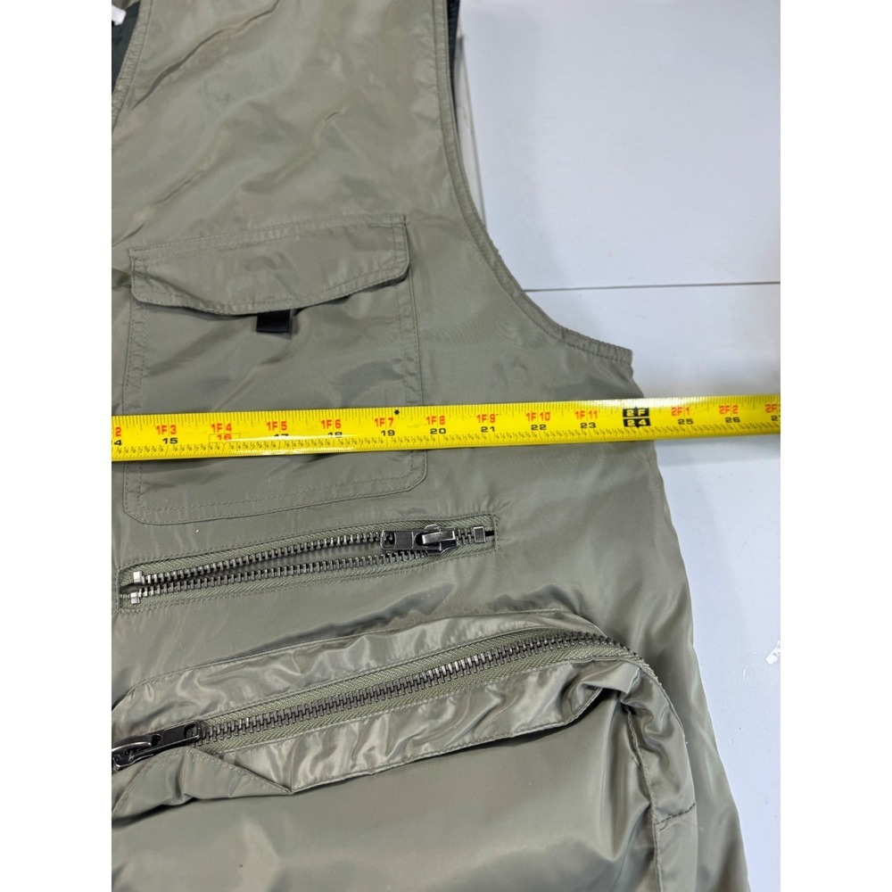 Pacsun Los Angeles Utility Vest Olive Green Tactical Pockets Sleeveless L - Picture 3 of 11